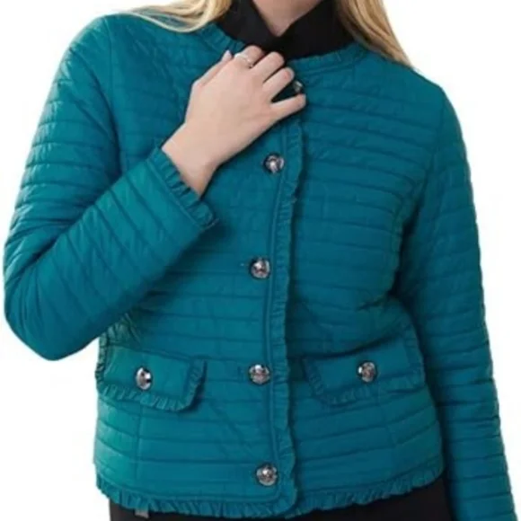 Joseph Ribkoff Thin Puffer Jacket | Lightweight Quilted Designer Coat (C1) - Picture 1 of 10